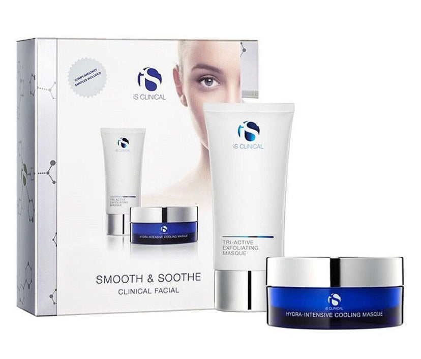 НАБІР СПА-ДОГЛЯД "ОКСАМИТОВА ШКІРА" | IS CLINICAL SMOOTH & SOOTHE CLINICAL FACIAL