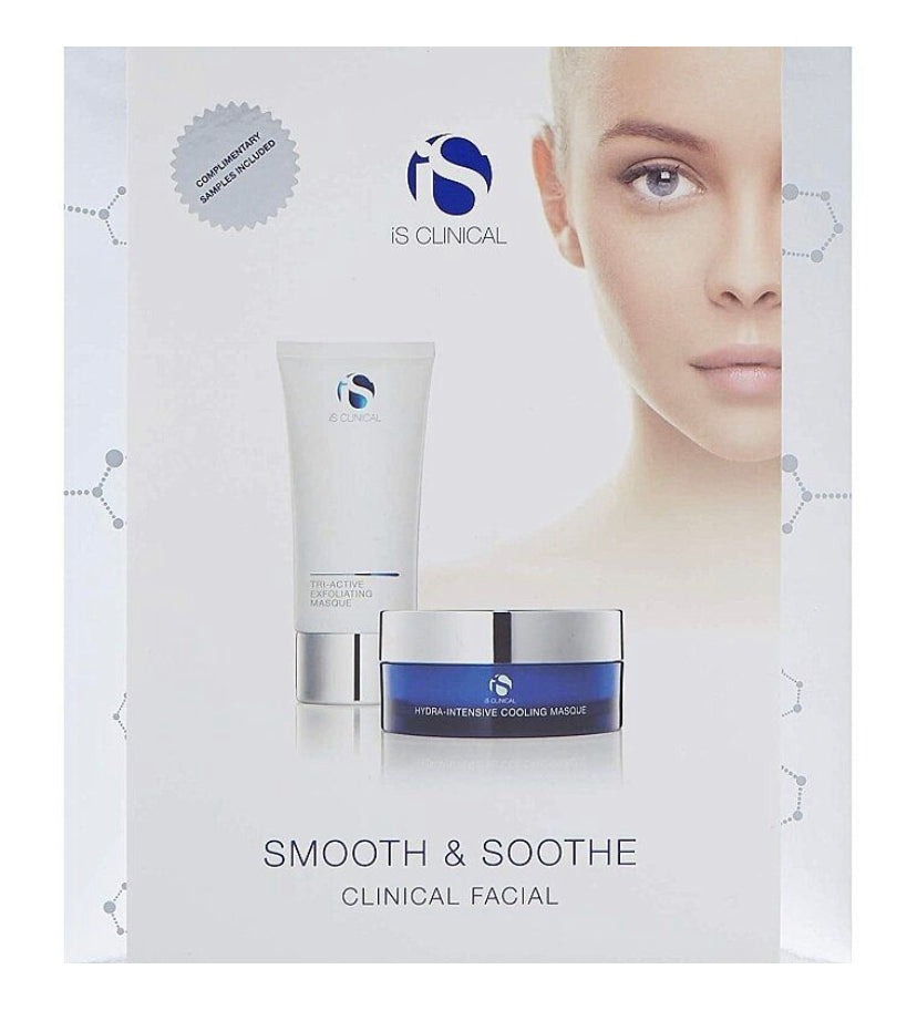 НАБІР СПА-ДОГЛЯД "ОКСАМИТОВА ШКІРА" | IS CLINICAL SMOOTH & SOOTHE CLINICAL FACIAL