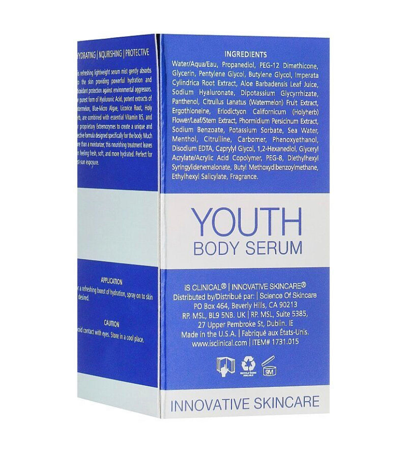 Сироватка омолоджуюча  для тіла | Is Clinic Youth Body Serum