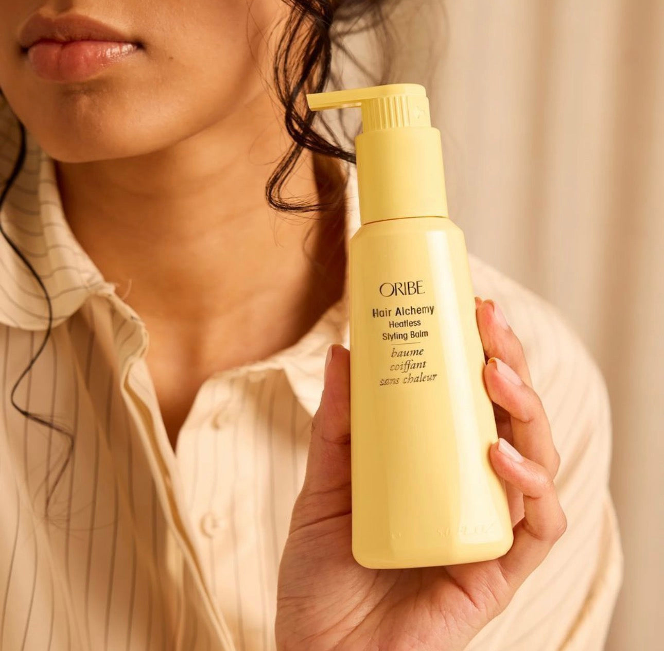 Oribe Hair Alchemy Heatless Styling Balm — бальзам для природної укладки без фена та плойки «Алхімія краси»